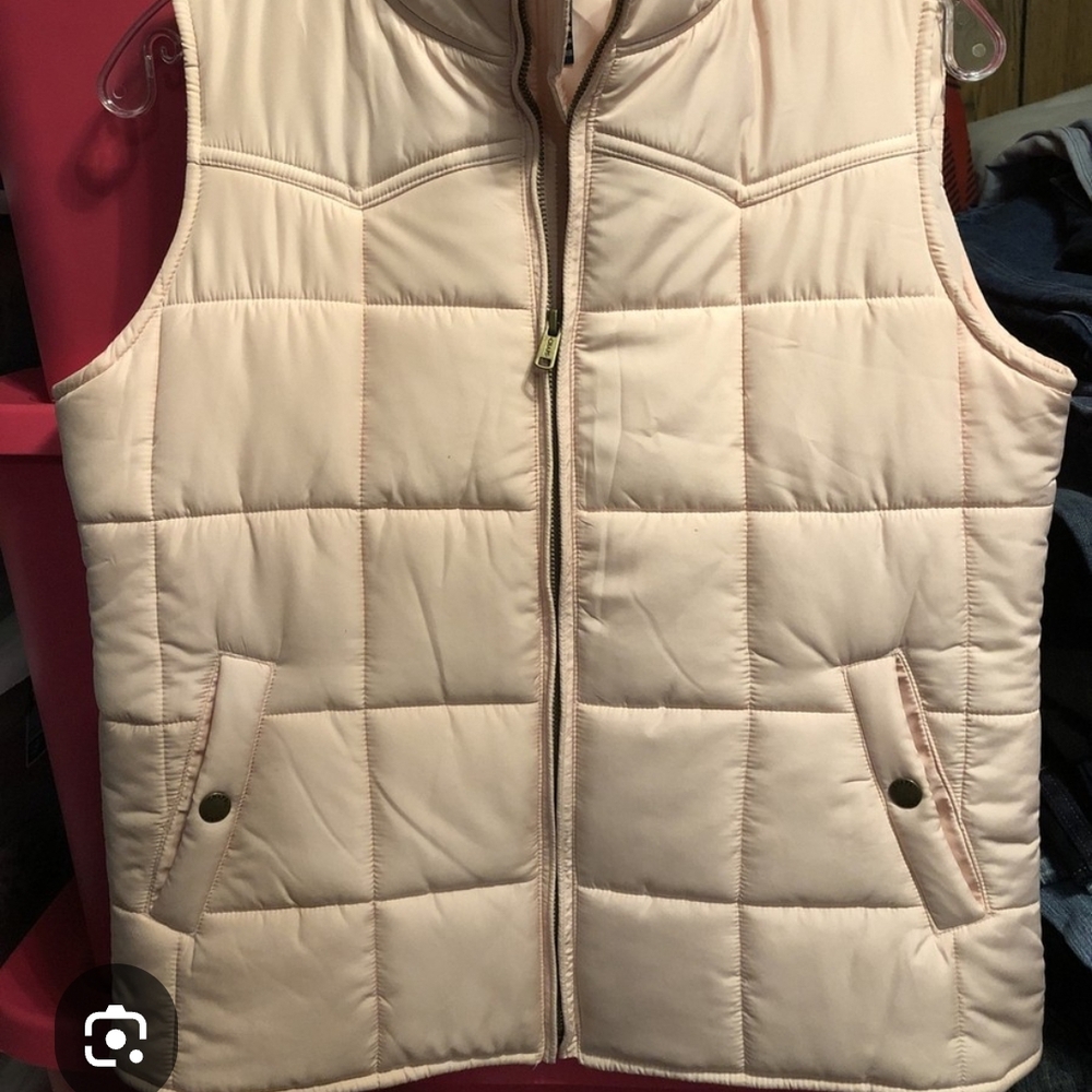 Chaps Light Pink Quilted Vest
